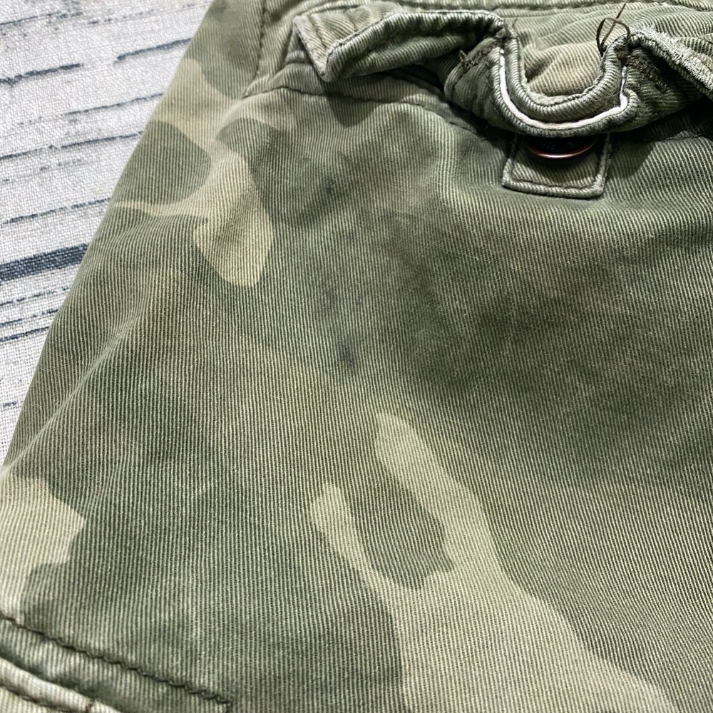 Abercrombie & Fitch Mens 32 Camoflauge Cargo Y2K Vtg Military Shorts Pockets - Picture 8 of 12